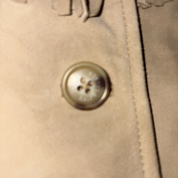 Lauren Ralph Lauren Suede Leather Fringe Western Jacket Camel Women's 18 - Picture 4 of 11